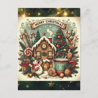 Postal Festiva Feestdagen briefkaart