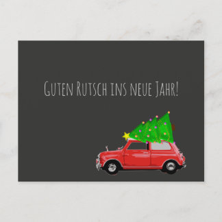 Postal Festiva Feiertagspostkarte MINI COOPER