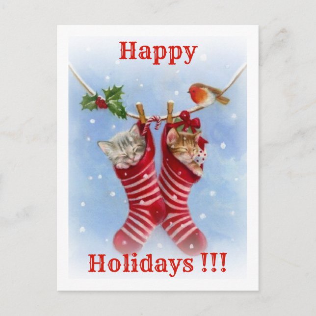 Postal Festiva ¡¡¡Felices Fiestas!!! (Anverso)