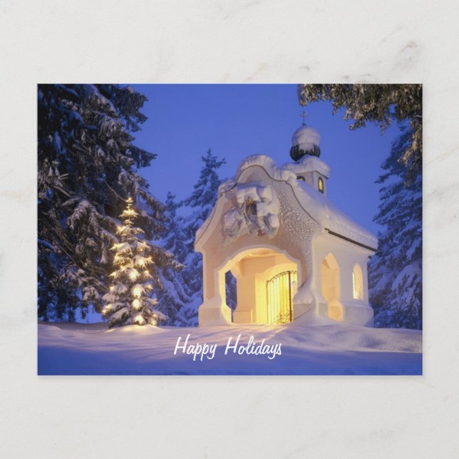 Postal Festiva Felices Fiestas (Anverso)