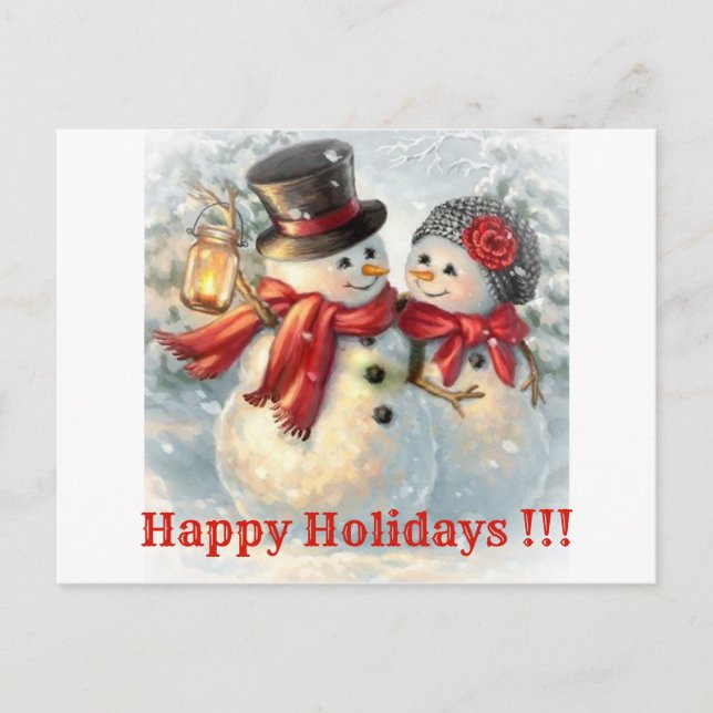 Postal Festiva ¡¡¡Felices Fiestas!!! (Anverso)