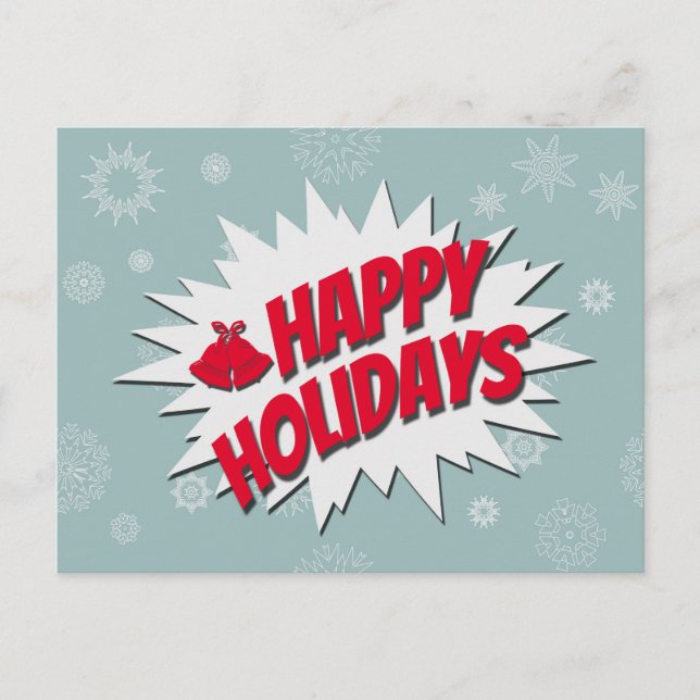 Postal Festiva Felices Fiestas (Anverso)
