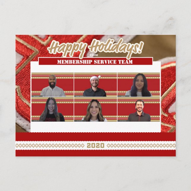 Postal Festiva Felices Fiestas (Anverso)