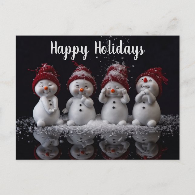 Postal Festiva Felices Fiestas (Anverso)