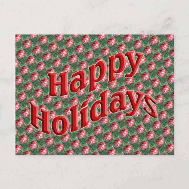 Postal Festiva Felices Fiestas (Anverso)