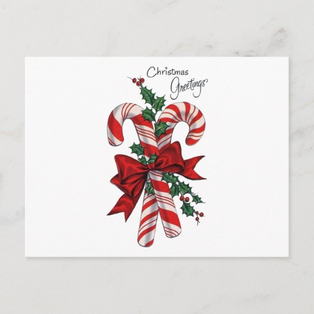 Postal Festiva Felices fiestas (Anverso)