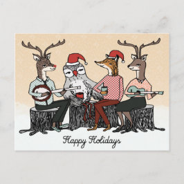 Postal Festiva Felices Fiestas, Cartera de Música de los Animales