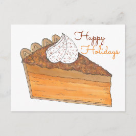 Postal Festiva Felices Fiestas Dulces Patatas Pie Slice Soul Comi