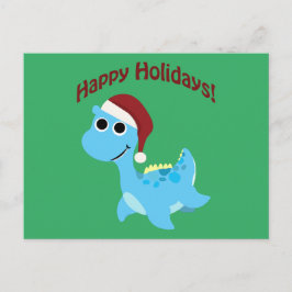Postal Festiva ¡Felices Fiestas! Nessie adorable