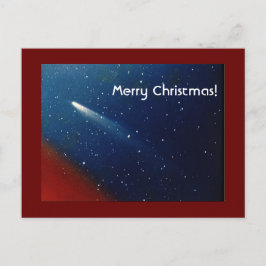 Postal Festiva ¡Felices Navidad! Cometa Kohoutek