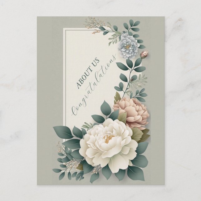 Postal Festiva Felicitaciones por nosotros (Anverso)