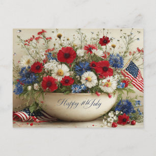 Postal Festiva Feliz 4 de julio
