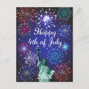 Postal Festiva Feliz 4 de julio