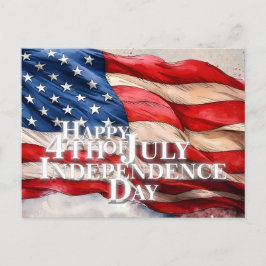 Postal Festiva Feliz 4 de julio - Día de la Independencia