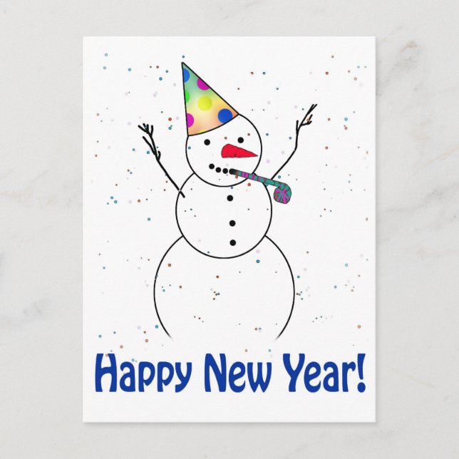 POSTAL FESTIVA ¡FELIZ AÑO NUEVO! (Anverso)