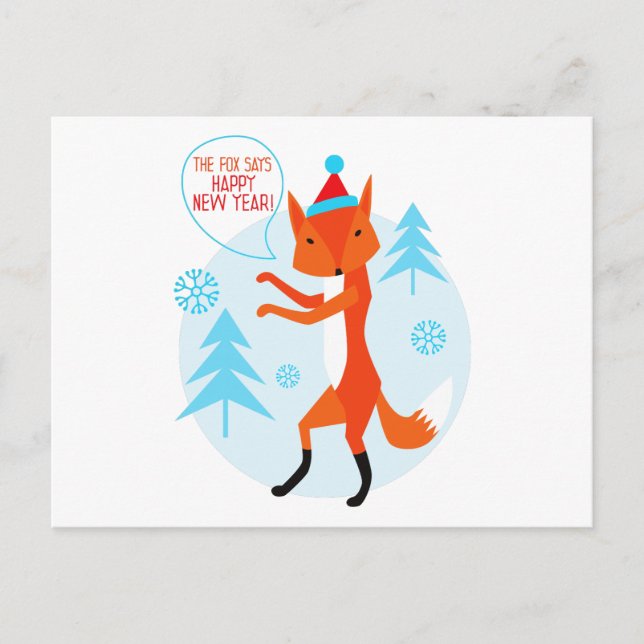 Postal Festiva ¡Feliz Año Nuevo! (Anverso)