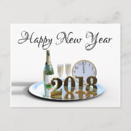 Postal Festiva Feliz Año Nuevo