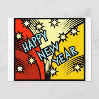 Postal Festiva Feliz Año Nuevo