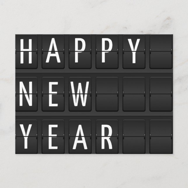 Postal Festiva Feliz Año Nuevo (Anverso)