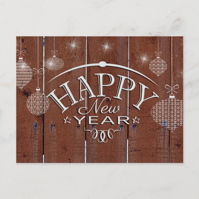 Postal Festiva Feliz Año Nuevo (Anverso)