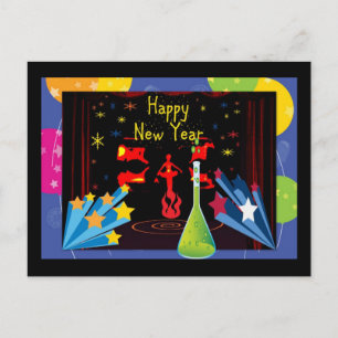 Postal Festiva Feliz Año Nuevo