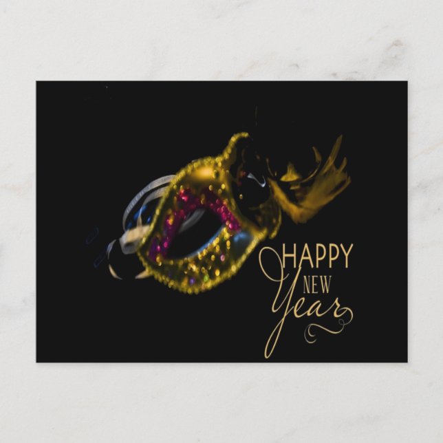 Postal Festiva Feliz Año Nuevo (Anverso)