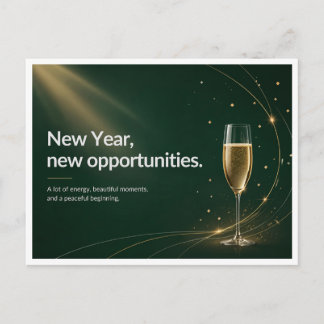 Postal Festiva Feliz año nuevo
