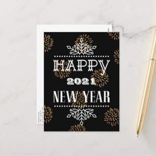 Postal Festiva FELIZ AÑO NUEVO 2021   Empresa moderna