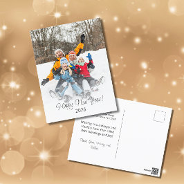 Postal Festiva Feliz Año Nuevo 2023 Familia moderna