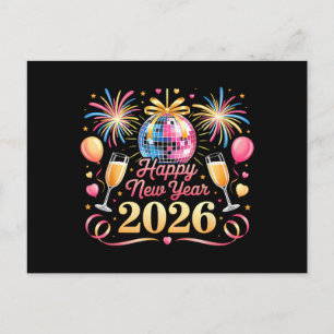 Postal Festiva Feliz Año Nuevo 2026 Cuenta regresiva para la fies