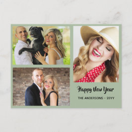 Postal Festiva Feliz Año Nuevo - COLLAGE DE FOTOS - Personalizado