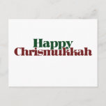 Postal Festiva Feliz Chrismukkah<br><div class="desc">familia religiosa mixta</div>