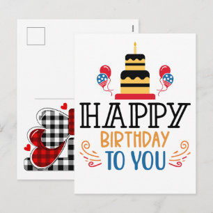 Postal Festiva Feliz Cumpleaños a Ti