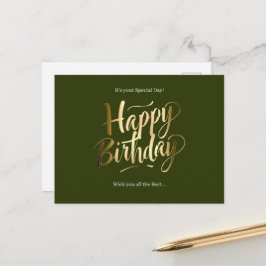 Postal Festiva Feliz Cumpleaños Día Especial