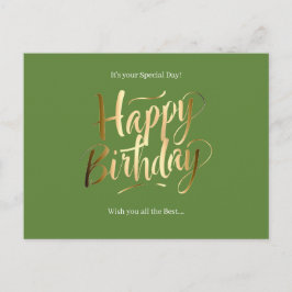 Postal Festiva Feliz Cumpleaños Día Especial