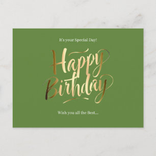 Postal Festiva Feliz Cumpleaños Día Especial