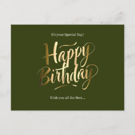 Postal Festiva Feliz Cumpleaños Día Especial