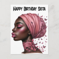 Feliz cumpleaños hermana magia de chica negra rein