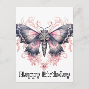 Postal Festiva Feliz cumpleaños Majestic Ilustracion mariposa