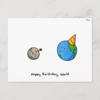 Postal Festiva "Feliz cumpleaños, mundo" - Rosh Hashanah