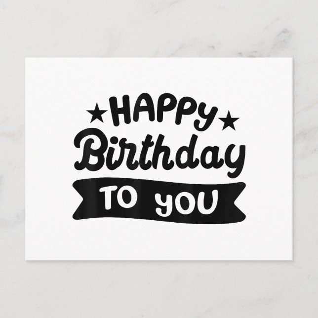 Postal Festiva Feliz cumpleaños para ti (Anverso)