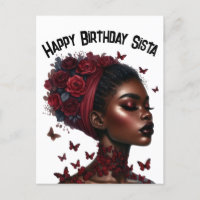Feliz cumpleaños Sista chica negro magia melanin q