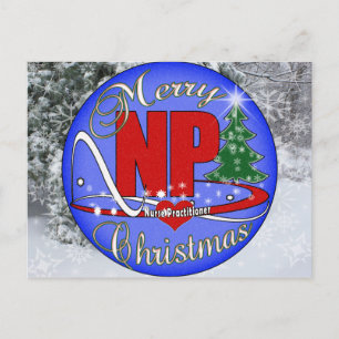 POSTAL FESTIVA FELIZ DE NAVIDADES DEL NP - PROFESIONISTA DE ENFER