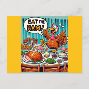 Postal Festiva Feliz Día de Acción de Gracias