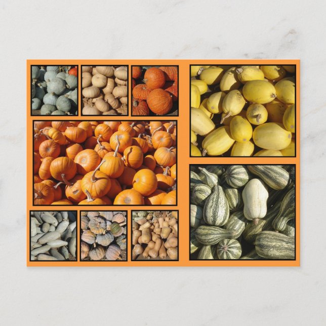 Postal Festiva Feliz Día de Acción de Gracias (Anverso)