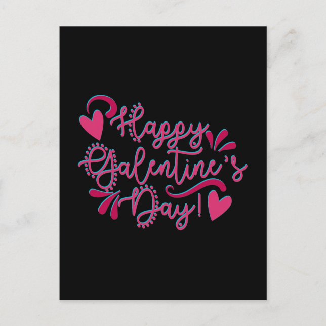 Postal Festiva Feliz Día de Galentine (Anverso)