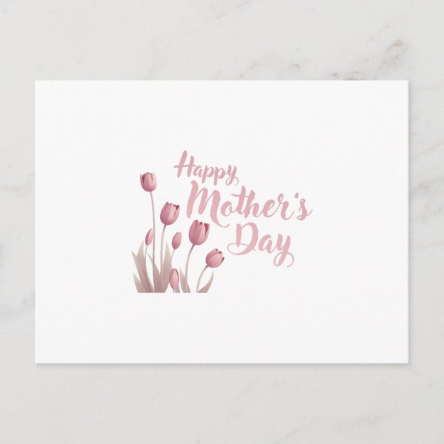 Postal Festiva Feliz Día de la Madre (Anverso)