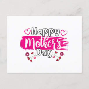 Postal Festiva Feliz Día de la Madre 2025 Camiseta para Mujeres M