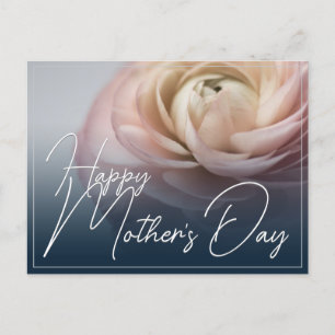 Postal Festiva Feliz Día de la Madre con Rosa Rosa Grande