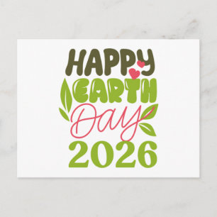 Postal Festiva Feliz Día de la Tierra 2026